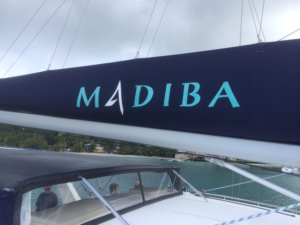 Our boat was Madiba, named for Nelson Mandela