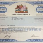 Famous Dave's stock certificate