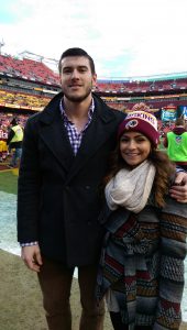 On_field_of_skins_eagles_game_at_fedEx_field_FLYEAGLES