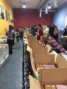 2015-09-19 SS GiveBig SF Marin Food Bank with Julie - Conveyor Line