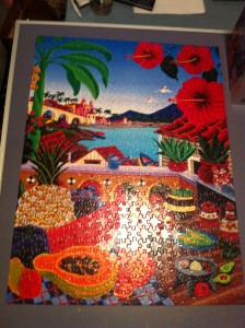 Jennifer put together a 550 piece puzzle