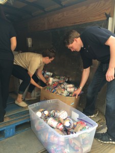 LG and KC Unloading a Donation