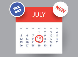 US Tax Day Reminder - Calendar Design Template 2020