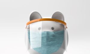 Piggy Bank Wearing A Surgical Mask