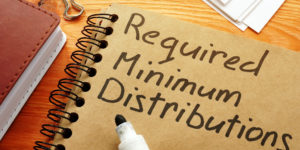 Required minimum distributions RMD phrase on the page.