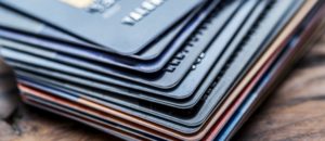 Credit cards. Financial business background.