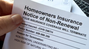 Non-Renewal homeowners insurance letter document close-up