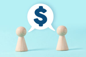 Speech bubble and Dollar Sign Speech bubble and Dollar Sign